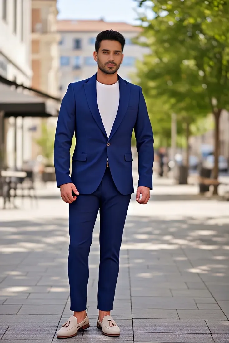 garnitur-komplet-niebieski-chaber-sportowo-elegancki-wizytowy-slim-46-30-s-stan-nowy