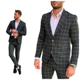 garnitur-czarny-biala-krata-2-czesciowy-wizytowy-sportowy-52-33-m-l