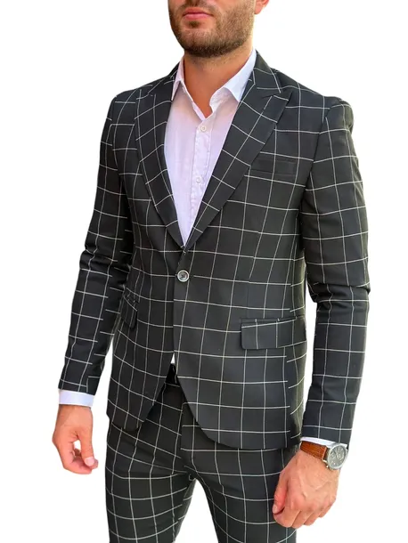 garnitur-czarny-biala-krata-2-czesciowy-wizytowy-sportowy-52-33-m-l-marka-bez-marki