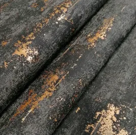 tapety-tapeta-czarny-szary-beton-ze-zlotem-winyl
