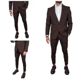 spodnie-materialowe-dopasowane-sportowo-brazowe-czekoladowe-wizytowe-roz-42