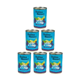 dolina-noteci-superfood-cielecina-jagniecina-mokra-karma-dla-psa-6x400g