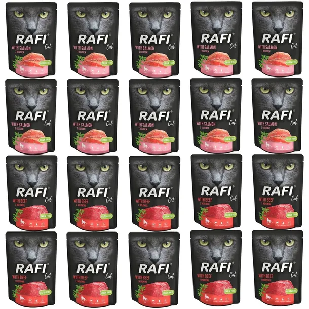 RAFI CAT Mokra karma dla kota Dolina Noteci mix smaków 20 x 300g bezzbożowa