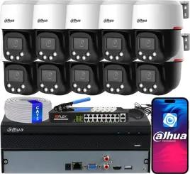 zestaw-monitoringu-dahua-10x-kamera-sd2c400na-b-pv-pro-ptz-4mpx-wizcolor