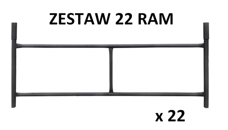 Rusztowanie warszawskie zestaw - 22 sztuki ram rusztowania budowlanego