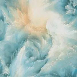 tapeta-fale-3d-turkus-brokat-zmywalna-na-flizelinie