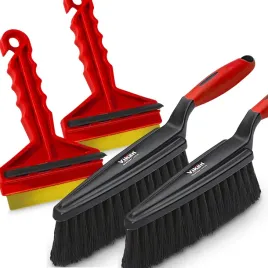 2x-skrobaczka-do-szyb-z-mosieznym-ostrzem-2x-szczotka-zmiotka-do-sniegu