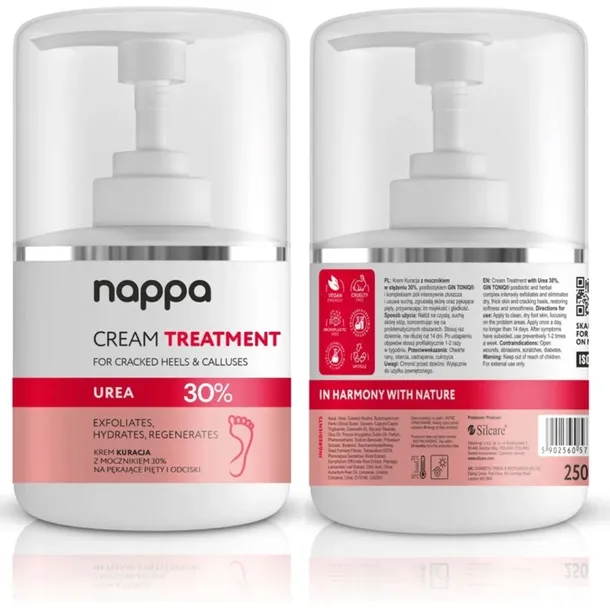 Silcare Nappa Treatment Krem do stóp z mocznikiem 30% 250ml zmiękczający
