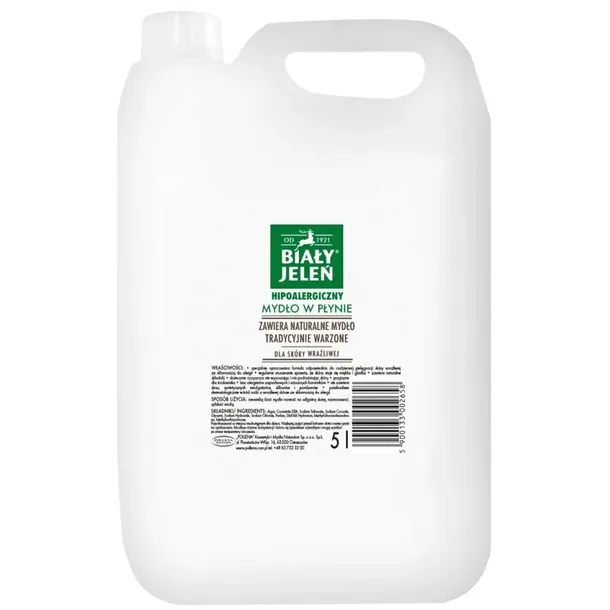 MYDŁO BIAŁY JELEŃ 5L W PŁYNIE NATURALNE