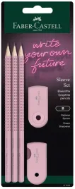 faber-castell-zestaw-olowek-grip-3-sztuki-gumka-temperowka-sleeve-rose
