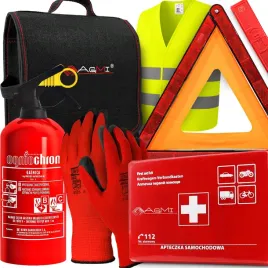 gasnica-1kg-apteczka-kamizelka-torba-trojkat-ostrzegawczy-rekawice-zestaw