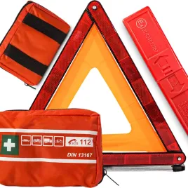 apteczka-mini-din-13167-pierwszej-pomocy-motocyklowa-trojkat-ostrzegawczy