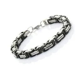 bransoletka-meska-stalowa-4-mm-srebrno-czarna-bizantyjska-19-cm