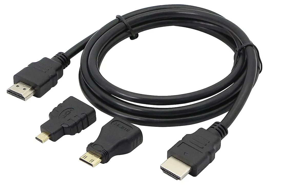 przewod-kabel-hdmi-mini-micro-3w1-full-hd-4k-15m-stan-nowy