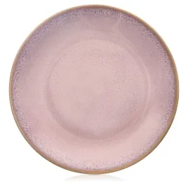 talerz-deserowy-205-cm-ceramika-rozowy-glaze-nakrapiany-zmywarka-orion