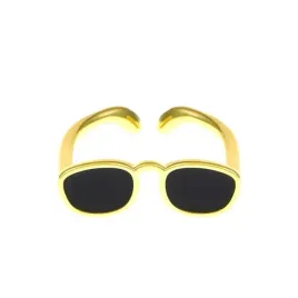 zloty-pierscionek-regulowany-w-ksztalcie-czarne-okulary
