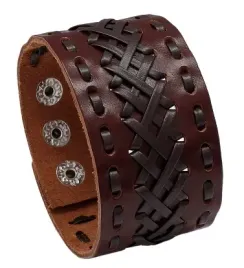 meska-opaska-vintage-punk-szerokie-skorzane-bransoletka-brazowa-23cm