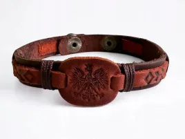 skorzana-bransoletka-z-orlem-brazowa-22cm