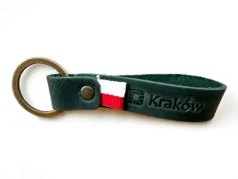 ekskluzywny-brelok-skorzany-z-napisem-krakow-i-flaga-polski-zielony