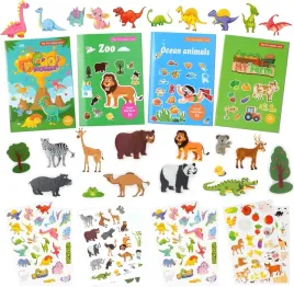 kolorowe-ksiazeczki-z-naklejkami-zoo-ocean-dinozaury-farma-zestaw-4-sztuki