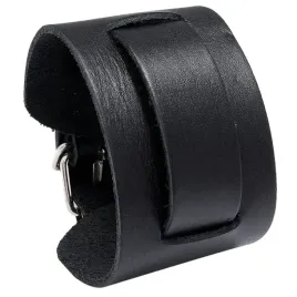 bransoletka-punk-czarna-z-miekkiej-skory-naturalnej-regulowana-28-5cm