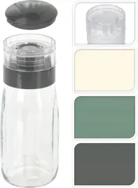 mlynek-reczny-do-pieprzu-szklany-rozne-kolory-300ml-6x16cm-1szt