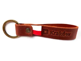 brelok-krakow-skora-naturalna-z-flaga-polski-prezent-jasnobrazowy