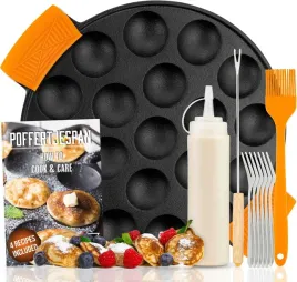 zeliwna-patelnia-do-mini-pancakes-butelka-na-ciast-pedzelek-widelec-zestaw