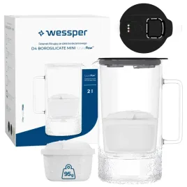 szklany-dzbanek-filtrujacy-wessper-d4-borosilicate-mini-2l-2x-filtr