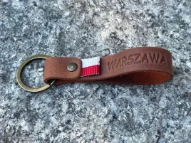 brelok-skorzany-warszawa-pamiatka-brazowy-recznie-robiony