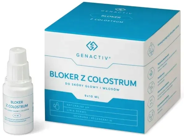GENACTIV BLOKER Z COLOSTRUM SKÓRA GŁOWY 1 ampułka
