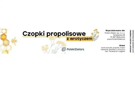 Czopki Propolisowe z Wrotyczem Polski Zielarz