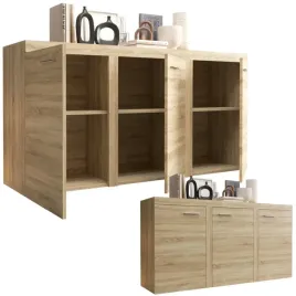 komoda-3-drzwiowa-klasyczna-szafka-rtv-sonoma-149x82-polki-kolory-o-sofa