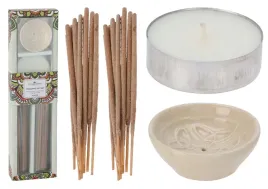 zestaw-20-kadzidelek-rozne-zapachy-ceramiczna-podstawka-i-tealight-swieczka