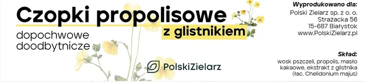 Czopki Propolisowe z Glistnikiem Polski Zielarz
