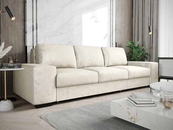 Wygodna Sofa Trzyosobowa 300 CM Masywna Kanapa Z Funkcją Spania Praga KS24