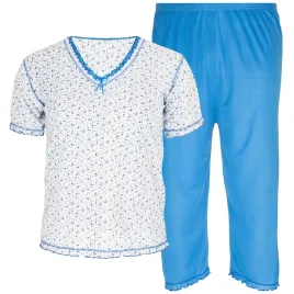 pizama-damska-bawelniana-dwuczesciowa-spodnie-3-4-krotki-rekaw-5xl-6xl