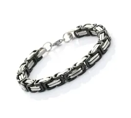 bransoletka-meska-stalowa-4-mm-srebrno-czarna-bizantyjska-19-cm