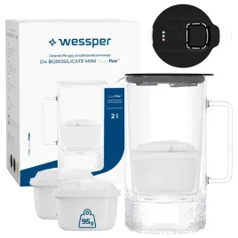 wessper-d4-borosilicate-mini-dzbanek-filtrujacy-szklany-2l-3x-filtr