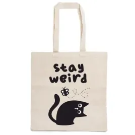 torba-bawelniana-kot-stay-weird-smieszny-gadzet-prezent-na-swieta