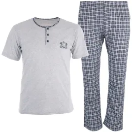 pizama-meska-bawelniana-krotki-rekaw-dlugie-spodnie-rozmiar-l-xl