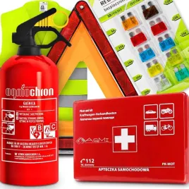 gasnica-1kg-ogniochron-apteczka-kamizelka-trojkat-ostrzegawczy-bezpieczniki
