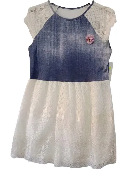 sukienka-dziewczeca-jeans-koronka-marka-bez-marki