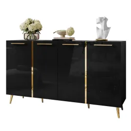 komoda-onyx-4d-158-cm-czarna-na-zlotych-nozkach-zlote-uchwyty
