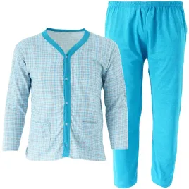 pizama-meska-bawelniana-dlugi-rekaw-pidzama-rozpinana-spodnie-3xl-4xl