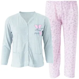 pizama-damska-rozpinana-bawelniana-dwuczesciowa-duze-rozmiary-xl-xxl