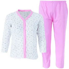 pizama-damska-rozpinana-bawelniana-dwuczesciowa-duze-rozmiary-3xl-4xl