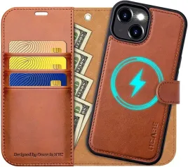 ocase-etui-skorzane-z-klapka-do-iphone-15-magsafe-stojak-brazowe-2w1