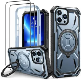 lanhiem-etui-pancerne-do-iphone-13-pro-2x-szklo-lcd-stojak-niebieskie