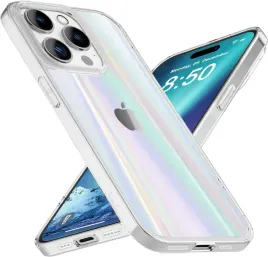 nalia-iphone-14-pro-etui-przezroczyste-holograficzne-tecza-2x-szklo